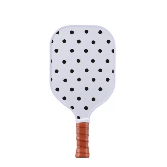 Double Sided Pickleball Paddle - BlackFloral/Polka Dots - Picture 2 of 3